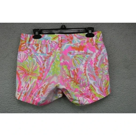 Lilly Pulitzer Women's Callahan Shorts-Neon-Size 0-Pockets - Picture 9 of 11